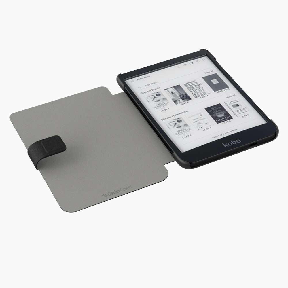 V4T58C1 - Easy-Click E-Reader Case - Kobo Clara 2E & Tolino Shine 4 - Black